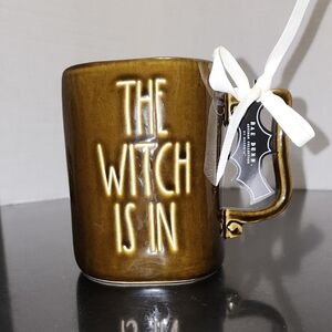 Rae Dunn Halloween Mug "The Witch Is In"